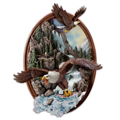 Thundering Falls Eagle Wall Decor - Grasp Nature's Awesome Power