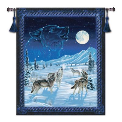 The Moonlight Serenade Illuminating Tapestry