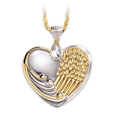 Always In My Heart Crystal Teardrop Pendant