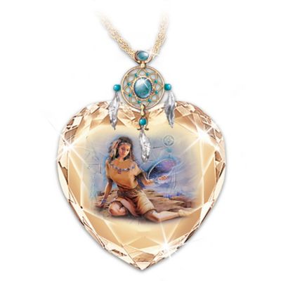 The Sacred Dreams Crystal Heart Pendant Necklace