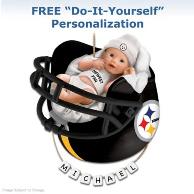 Pittsburgh Steelers Personalized Baby's First Christmas Ornament