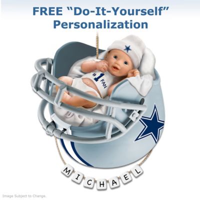 Dallas Cowboys Personalized Babys First Christmas Ornament