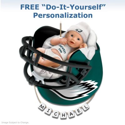 Philadelphia Eagles Personalized Babys First Christmas Ornament
