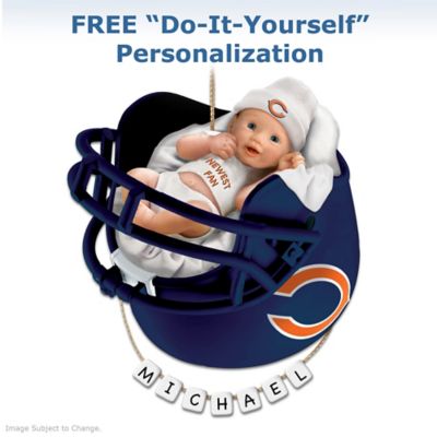 Chicago Bears Personalized Baby's First Christmas Ornament