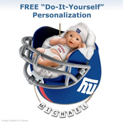 New York Giants Personalized Baby's First Christmas Ornament