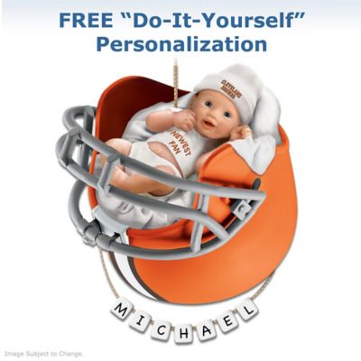 Cleveland Browns Personalized Baby's First Christmas Ornament