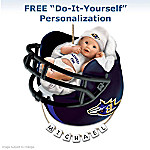 Baltimore Ravens Personalized Baby's First Christmas Ornament