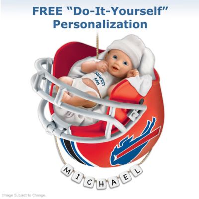 Buffalo Bills Personalized Babys First Christmas Ornament