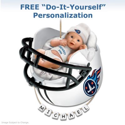 Tennessee Titans Personalized Babys First Christmas Ornament