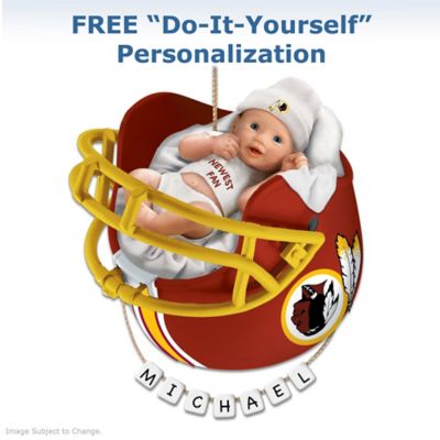 Washington Redskins Personalized Babys First Christmas Ornament