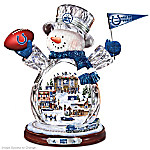 Indianapolis Colts Masterpiece Edition Crystal Snowman Figurine