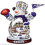 Minnesota Vikings Masterpiece Edition Crystal Snowman Figurine