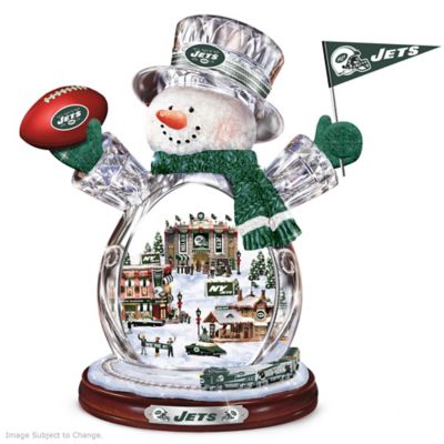 thomas kinkade white christmas masterpiece edition crystal snowman