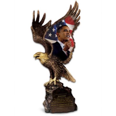 Change: Eagle Sculpture With The Imagery Of President Obama