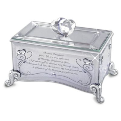 Reflections Of Love Mirrored Music Box: Show Your Daughter Shes Precious In Your Eyes
