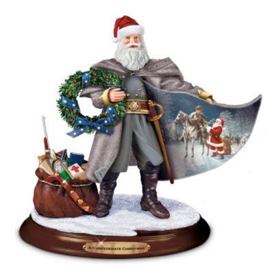 A Confederate Christmas Santa Claus Sculpture