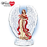 Heavens Heartfelt Blessings: Heart Disease Awareness Angel Figurine