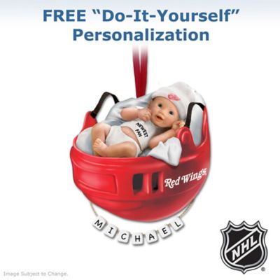NHL® Detroit Red Wings® Personalized Baby's First Ornament