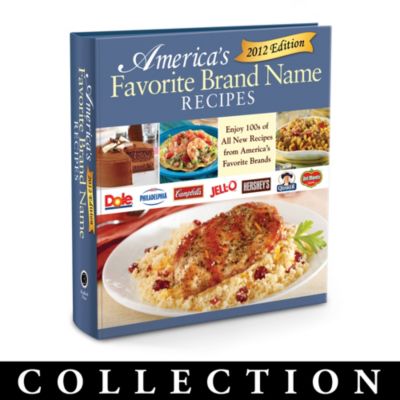 Never before has there been a cookbook collection like this - featuring more than 350 of the latest and greatest American cookbook recipes from the brand names you trust, presented together in a convenient, easy-to-use binder format, complete with full-color photography and gourmet cooking tips. With the reliability and convenience of brand name ingredients behind every recipe, you'll find new inspiration to offer your family and friends the delectable appetizers, entrees, side dishes, desserts and snacks they'll love - and ask for again and again! The collection includes two FREE gifts - $100 Worth of Brand-Name Coupons You Choose Yourself and a deluxe 4-pc. Santuko Knife Set - together a $119.95 value yours to keep just for previewing the first issue. Start your complete American food recipes collection with Issue One, America's Favorite Brand Name Recipes, available at the low introductory price of only $19.99 - $10 off the regular price - plus shipping and service. Soon your cookbook collection will continue with Issue Two, a 32-page, full color "Seasonal Celebrations" cookbook supplement, full of festive recipes and fun ideas for each special season - at the low price of just $9.99 plus shipping and service. Additional "Seasonal "Celebrations" cookbook supplements, each a separate issue, will follow.???Plus, you're entitled to preview future annual additions of America's Favorite Brand Recipes cookbooks as they become available. You'll always receive an advance notification describing the upcoming cookbook. If you like the sound of it, do nothing. You'll receive it automatically for a FREE preview with the option to keep it at the low price of just $29.99, plus shipping and service. Published by Charles Winthrope &amp; Sons, specialists in preserving works of importance in American culture and everyday life, this treasure trove of American cookbook recipes is available now from The Bradford Exchange Press. High demand is expected, so don't miss your chance to own this unique cookbook collection of American food recipes. Order now!
