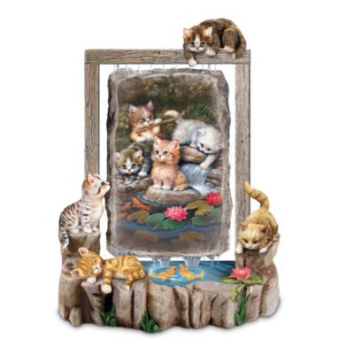 Twitching Whiskers" Kitten Water Fountain