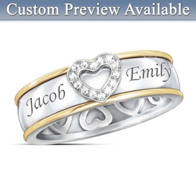 A Mother's Forever Love Personalized Diamond Ring