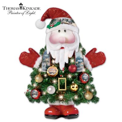 Thomas Kinkade Ho-Ho-Home For The Holidays Pre-Lit Christmas Tree