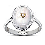 Diamond And Mother Of Pearl Ring: I Believe