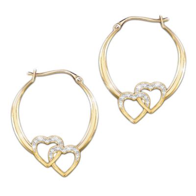 Together Forever Personalized Diamond Earrings