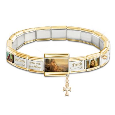 Always With You Inspirational Italian Charm Bracelet