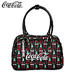 Coca-Cola Purse With Classic Vintage Green-Glass Coke Bottle Art