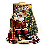 Merry Christmas To All Storytelling Santa Tabletop Sculpture