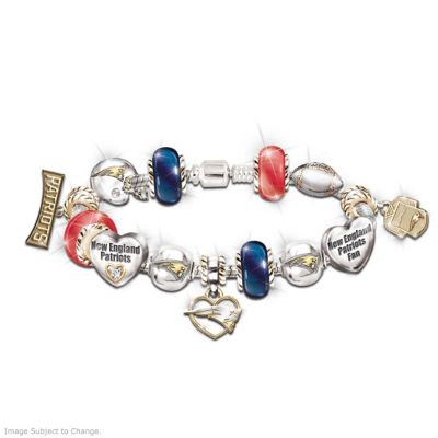Go Patriots! #1 Fan Charm Bracelet