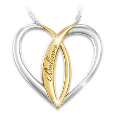 Heart-Shaped Religious Daughter Pendant Necklace: Blessed Daughter