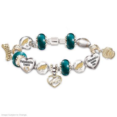 Go Eagles! #1 Fan Charm Bracelet