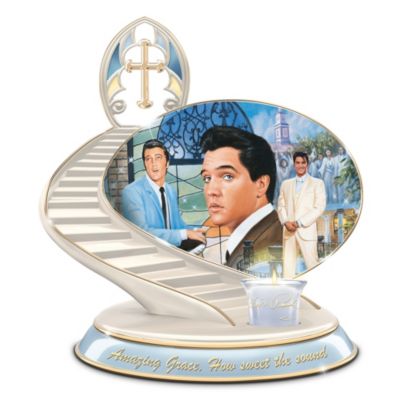 Elvis Presley: Gospel Tribute Heirloom Porcelain Candleholder