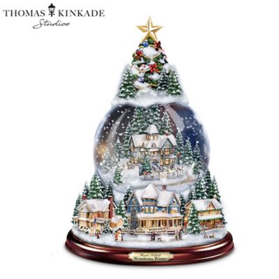 Thomas Kinkade Wondrous Winter Snowglobe