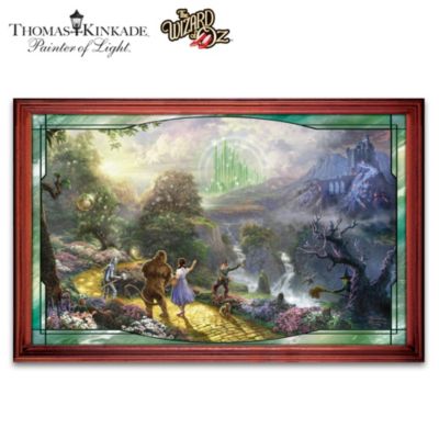 The Wizard Of Oz Stained-Glass Panorama Wall Decor: Dorothy Discovers The Emerald City