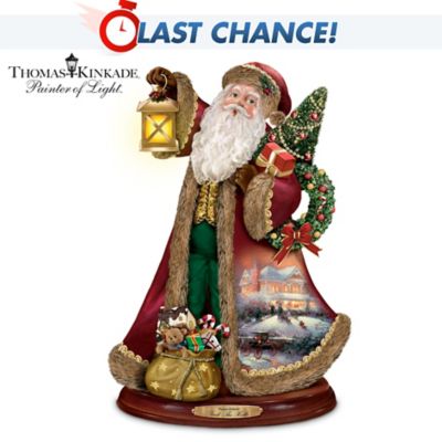 Thomas Kinkade Santa Claus Christmas Sculpture
