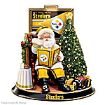 NFL Pittsburgh Steelers Talking Santa Claus Tabletop Centerpiece
