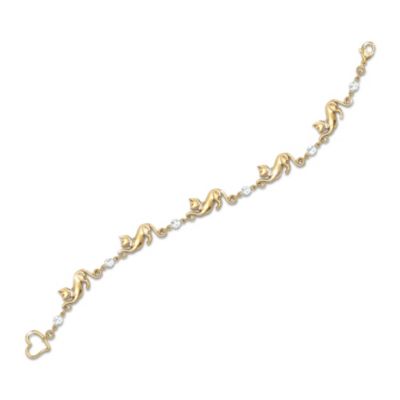 Sophisticat Cat-Themed Bracelet With Swarovski Crystals