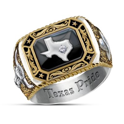 Spirit Of Texas Diamond Mens Ring