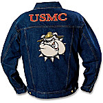 USMC Men's Denim Jacket: Ooh-Rah Spirit