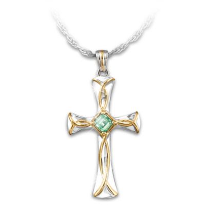 Celtic Blessings Irish Cross Pendant Necklace