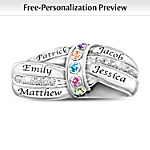 A Mothers Embrace Personalized Birthstone Ring