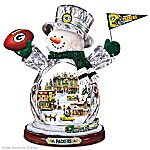 Green Bay Packers Masterpiece Edition Crystal Snowman Figurine