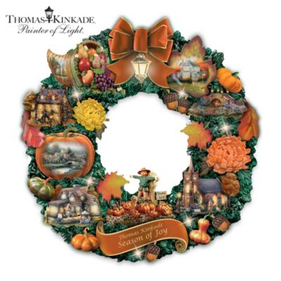 Thomas Kinkade Season Of Joy Wreath