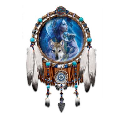 Native American-Style "Moonlight Vision" Dreamcatcher Collector Plate