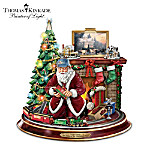 Thomas Kinkade Final Touches Of Holiday Cheer Tabletop Centerpiece