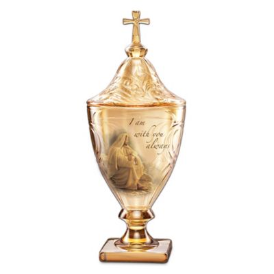 Christian Art Glass Sculpture: Always With You