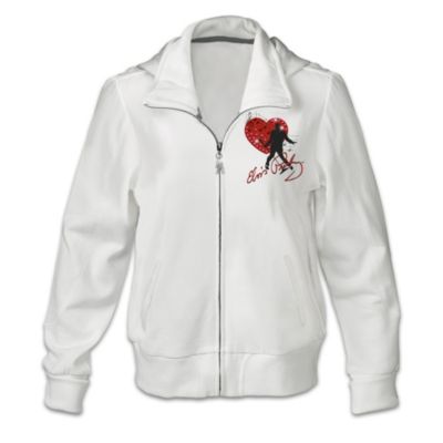 Elvis Presley Women's Hoodie Jacket: Elvis Heartthrob
